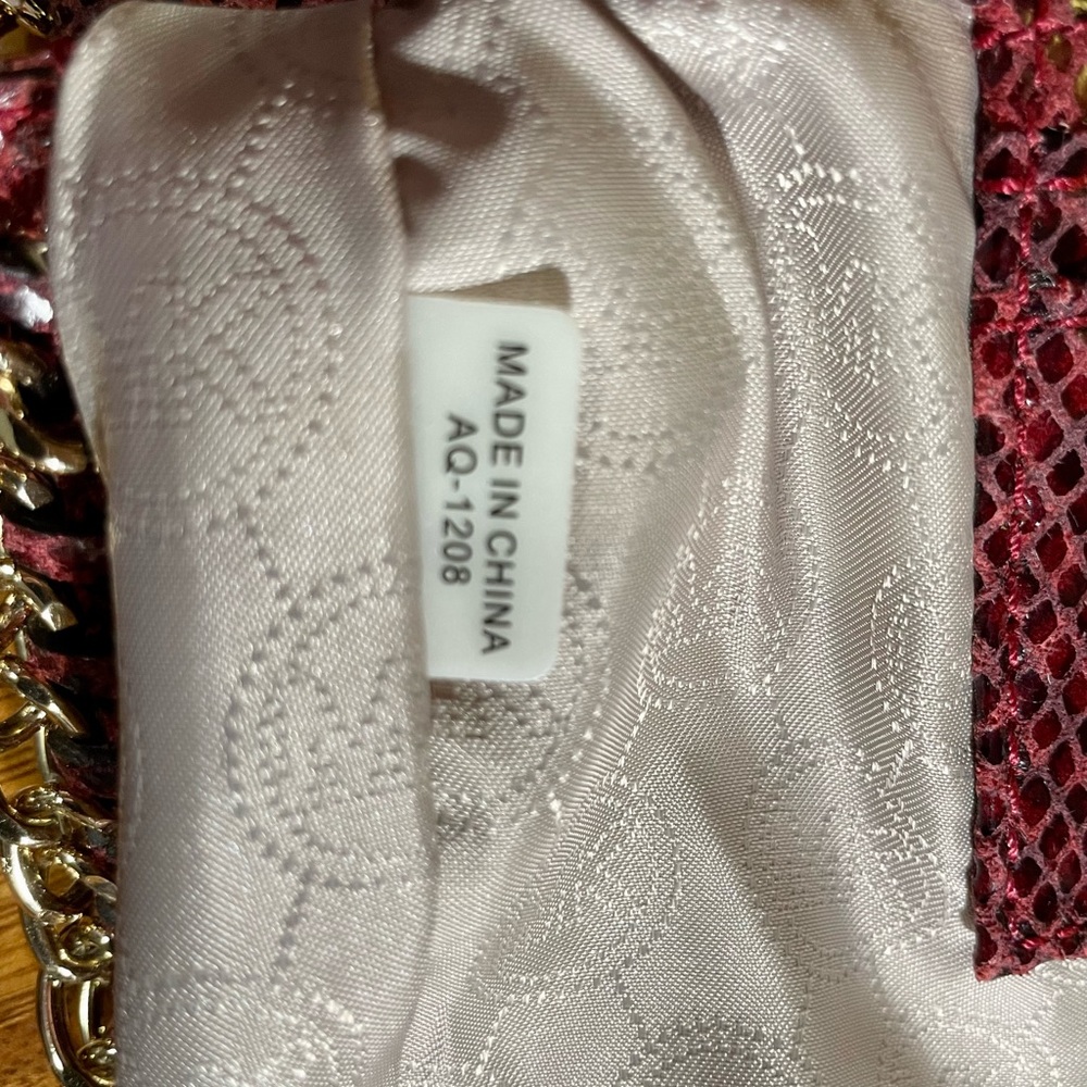 Michael Kors Oversize Chelsea Python Embossed Red… - image 8